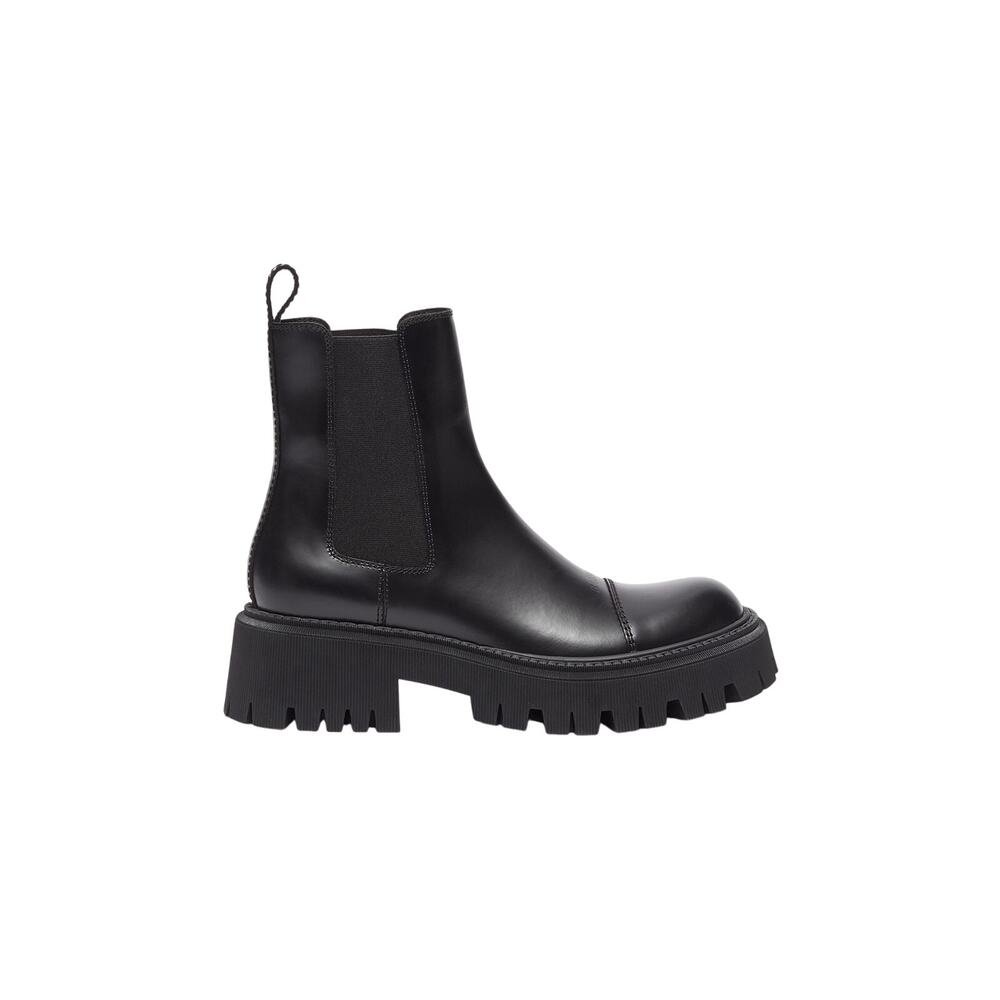 Balenciaga NIB Tractor Chunky Outsole Leather Chelsea Boots in Black Size 40